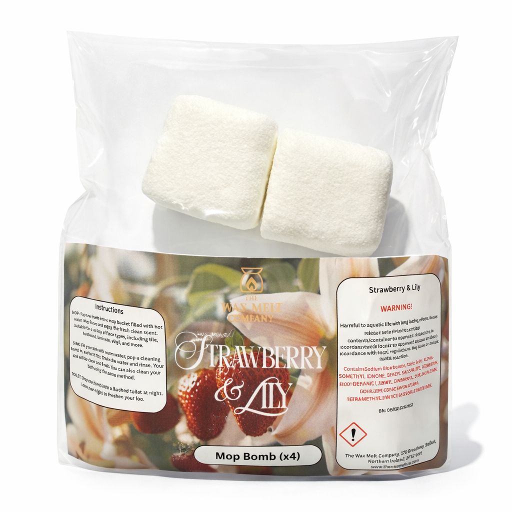 Strawberry & Lily - Mop, Sink & Toilet Bombs (x4)