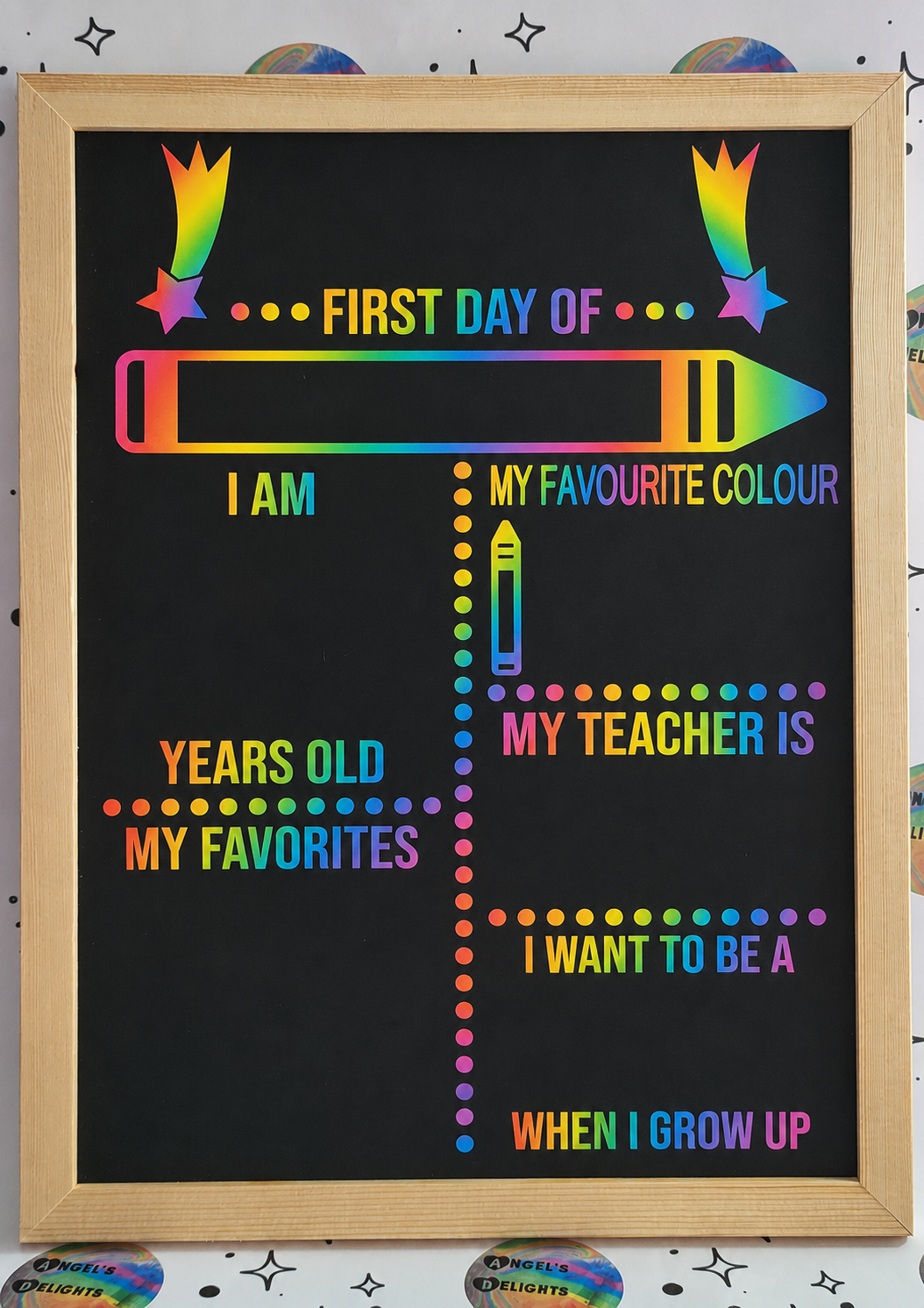 First Day of School Memory Board