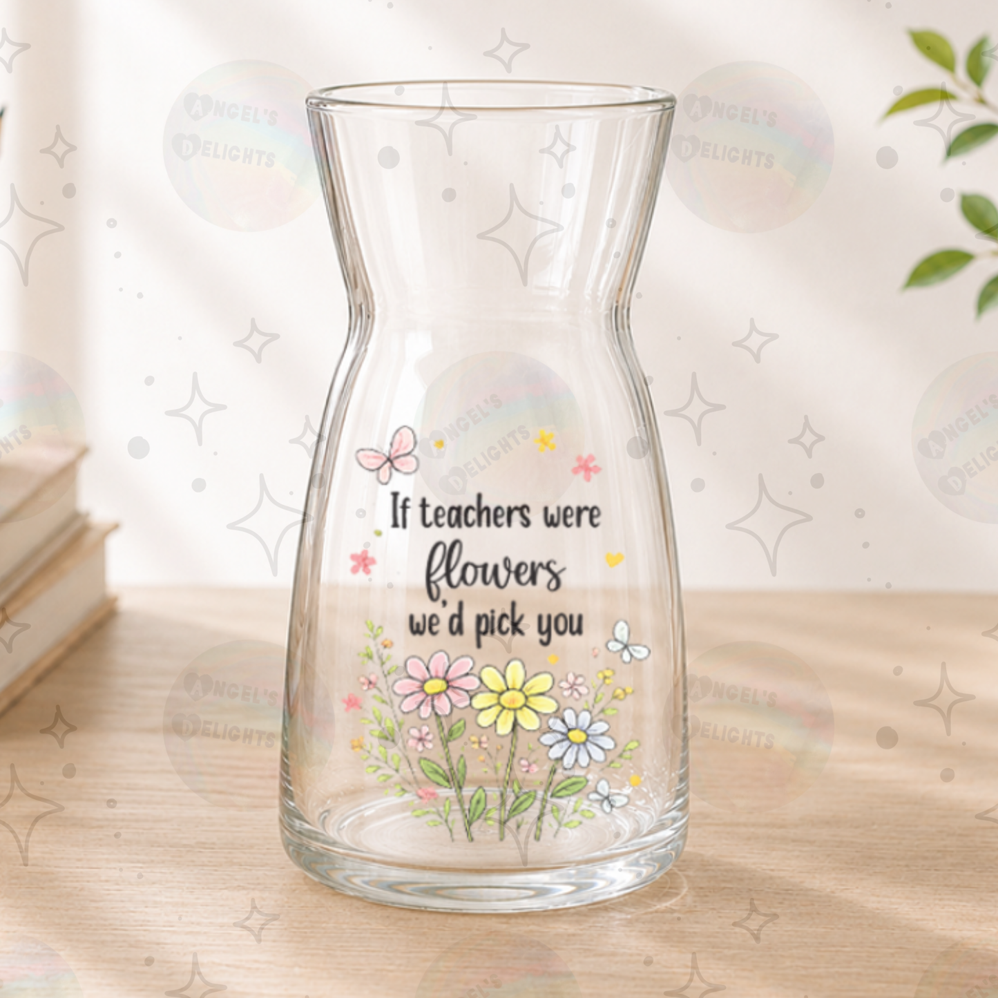 Personalised Teacher Vase, Candle & Gift Set