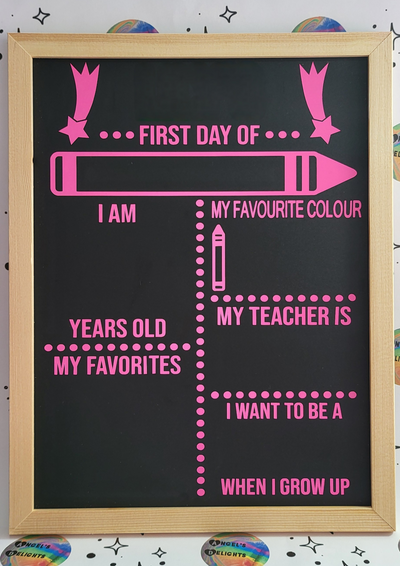 First Day of School Memory Board