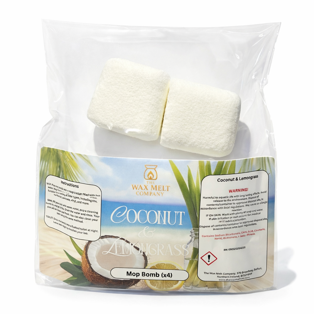 Coconut Lemongrass - Mop, Sink & Toilet Bombs (x4)