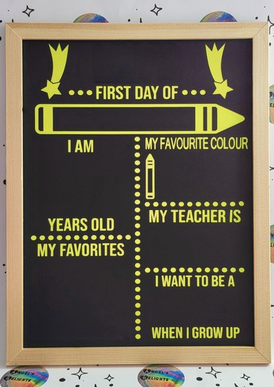 First Day of School Memory Board