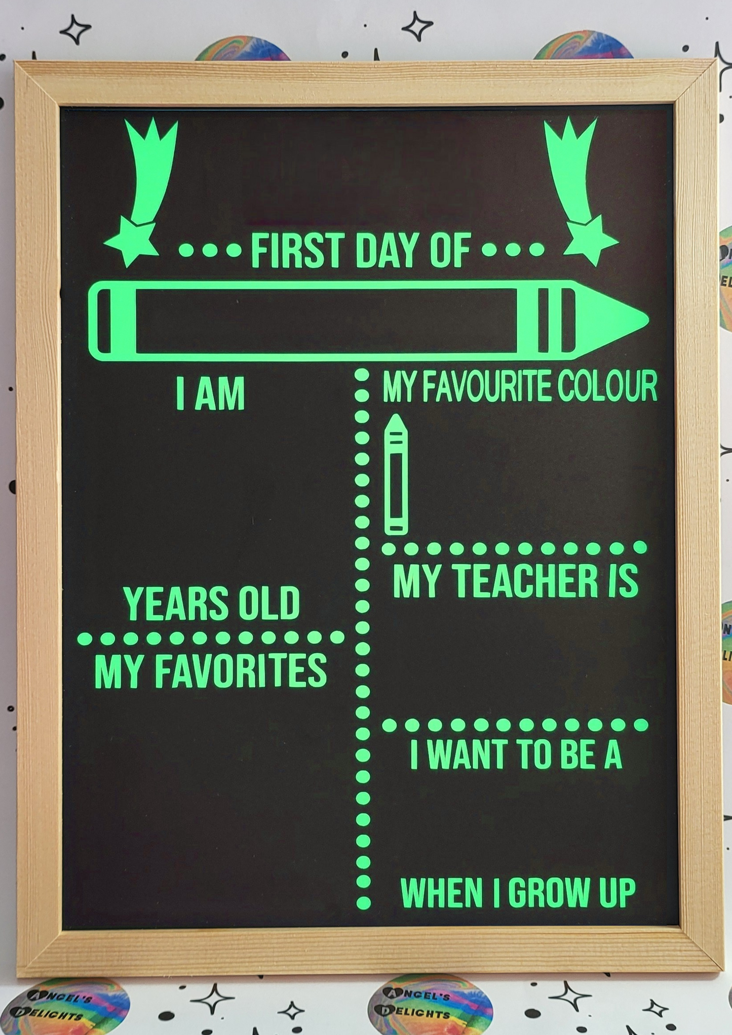First Day of School Memory Board