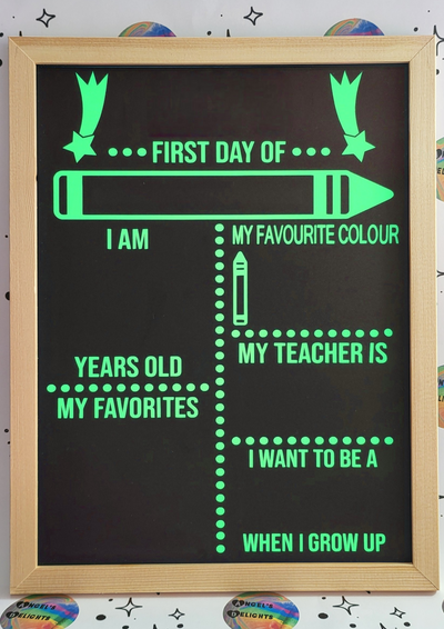 First Day of School Memory Board