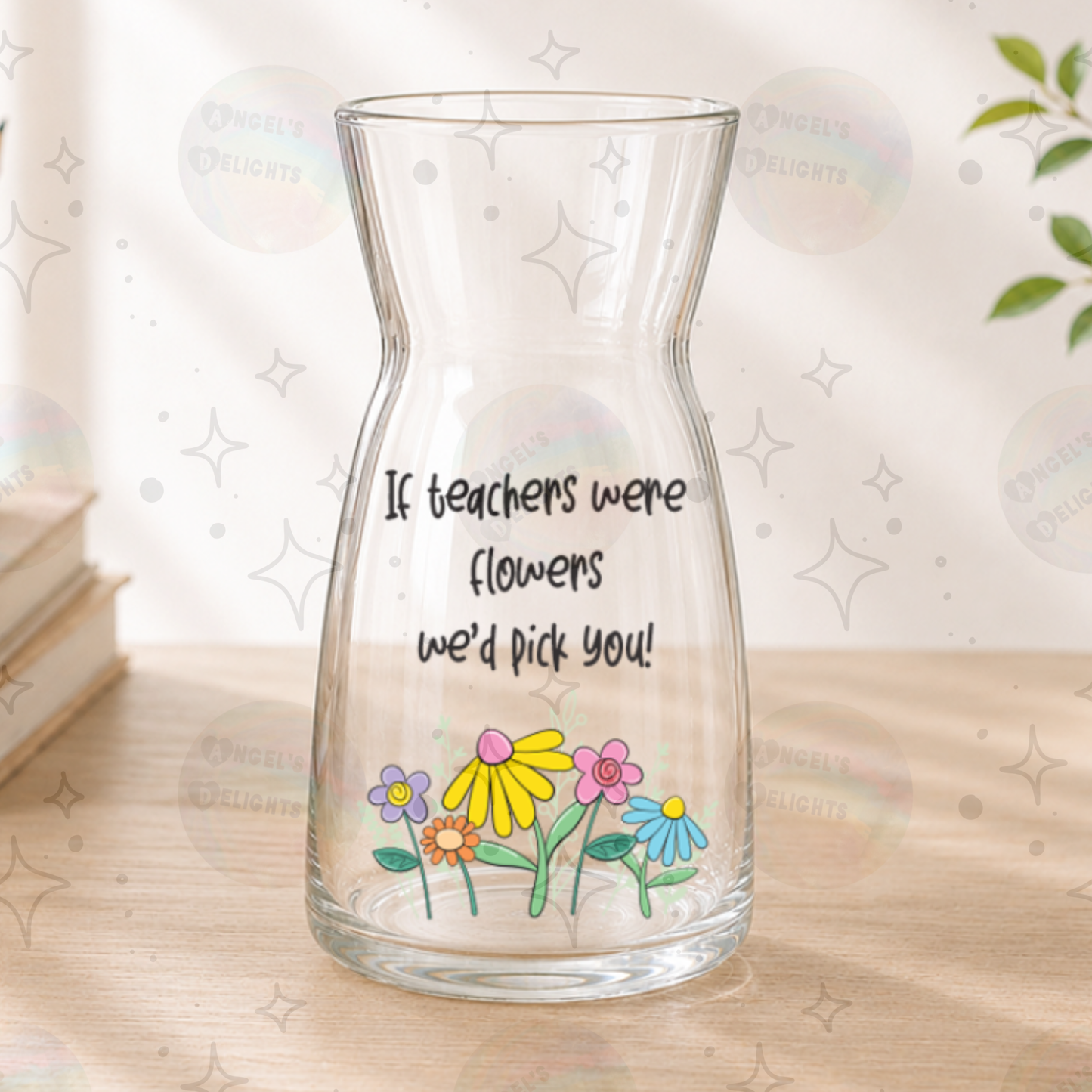 Personalised Teacher Vase, Candle & Gift Set