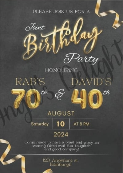 Personalised Invitations
