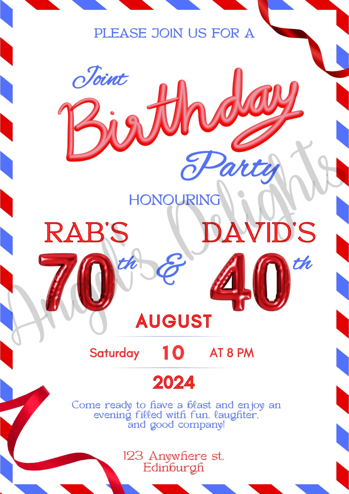 Personalised Invitations
