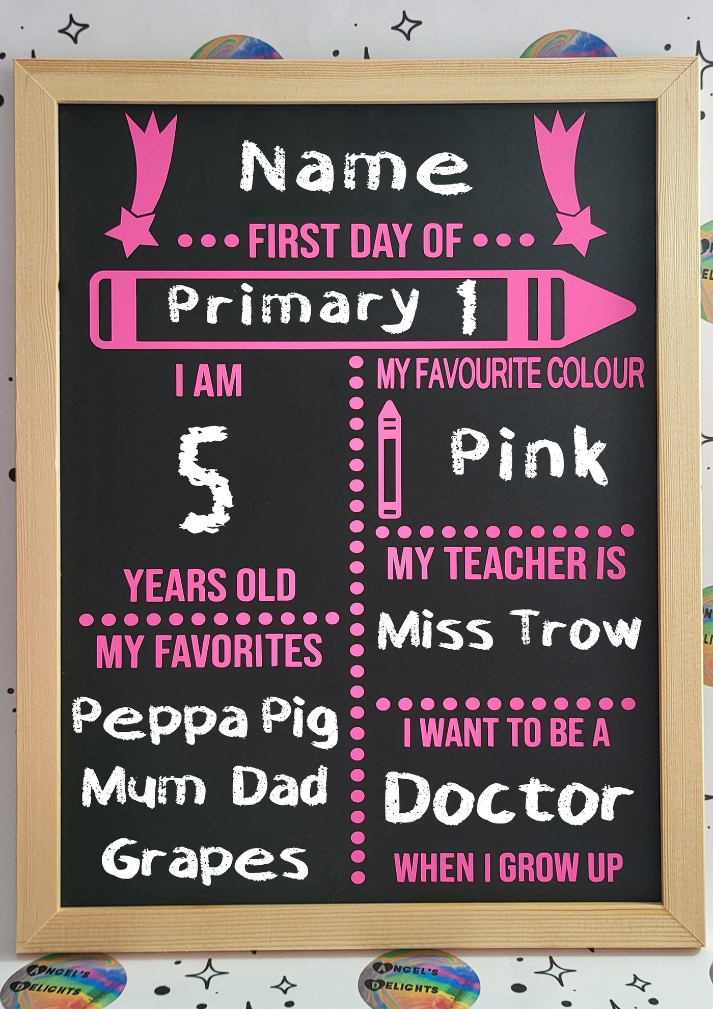 First Day of School Memory Board