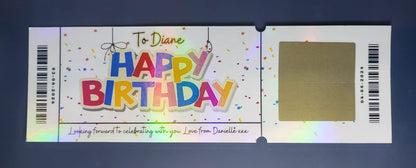 Personalised Scratch Reveal Card