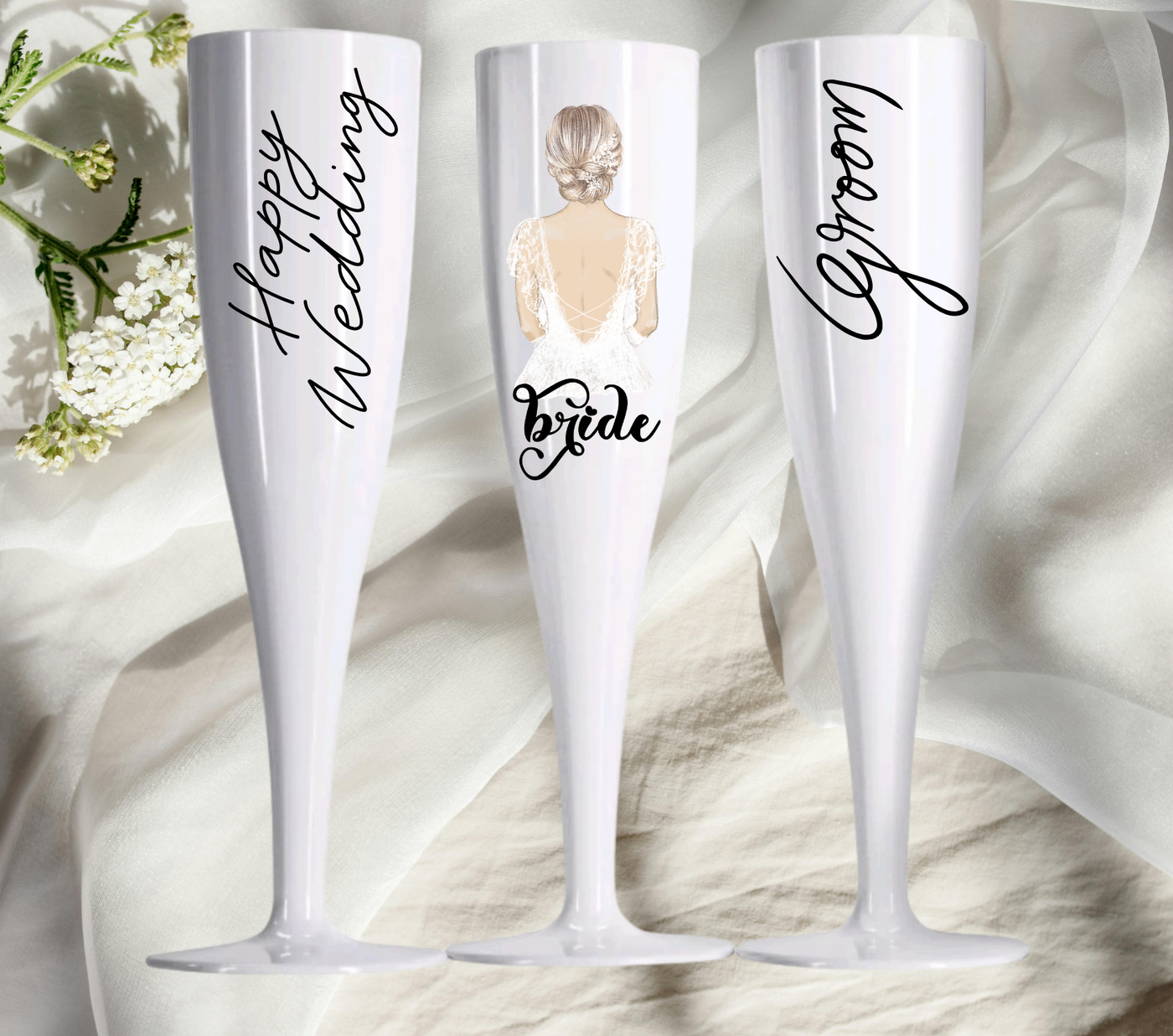 Personalised Flute Glasses