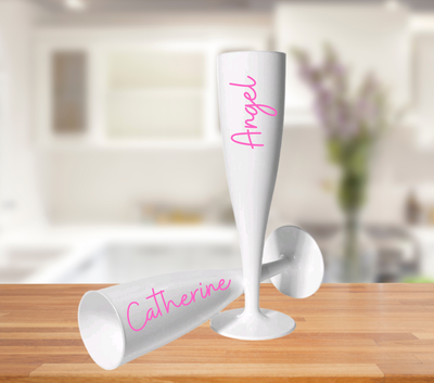 Personalised Flute Glasses