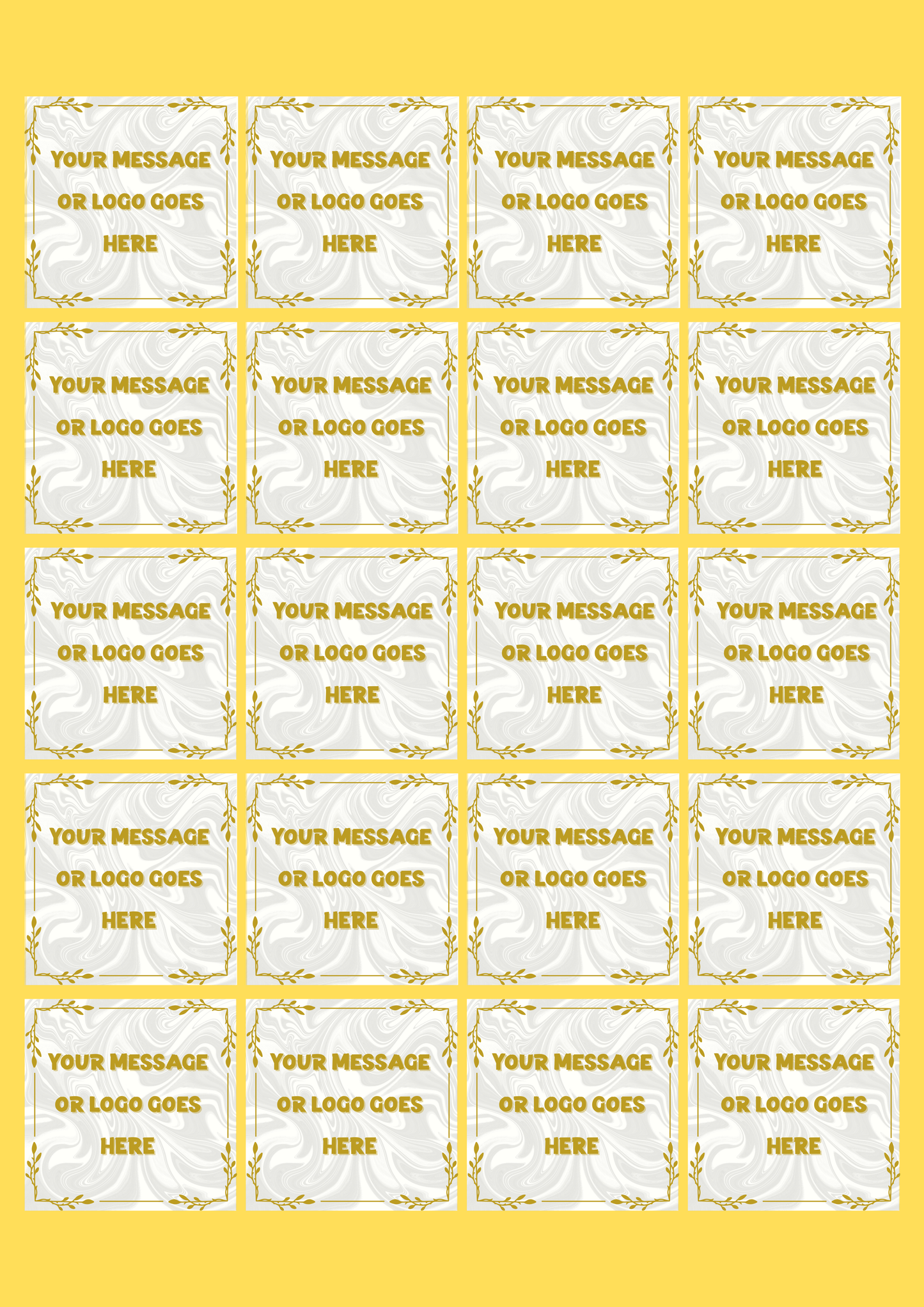 Custom A4 Sticker Sheets
