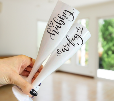 Personalised Flute Glasses